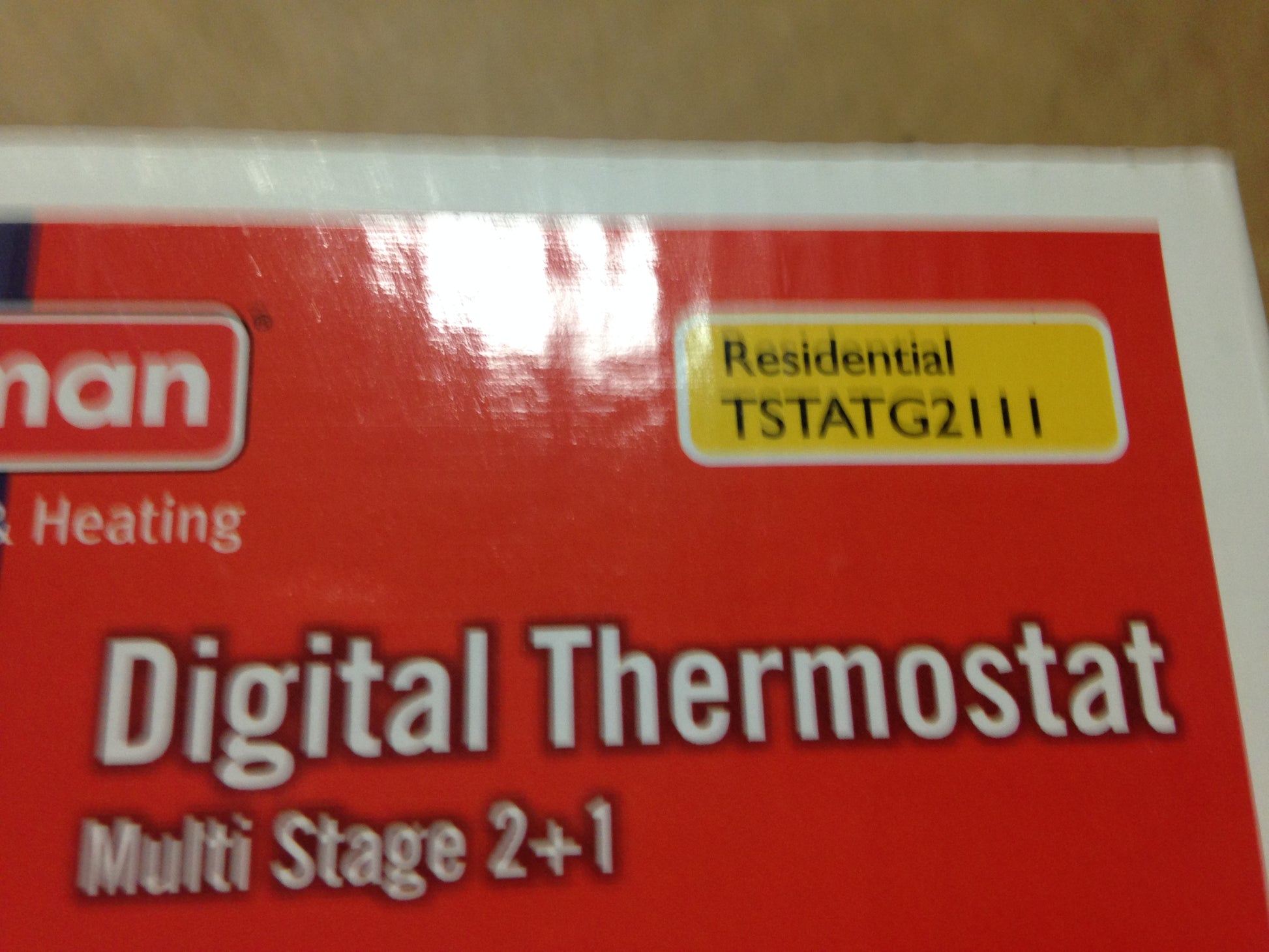 DIGITAL THERMOSTAT MULTI STAGE, 2 HEAT/1 COOL, 24VAC