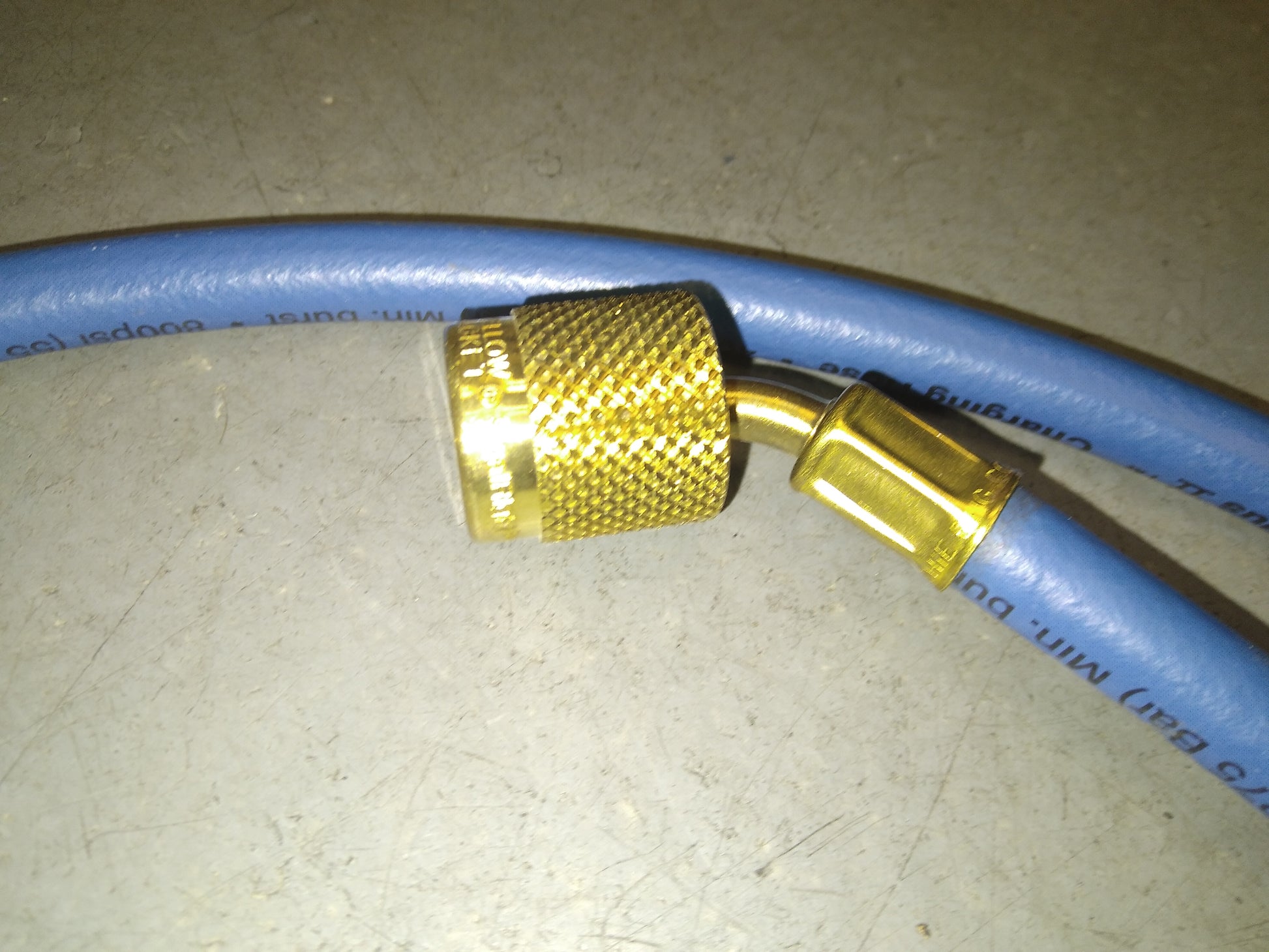 72" BLUE II 1/4" CHARGE HOSE