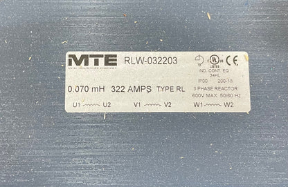 0.070 mH 322 AMPS REACTOR TRANSFORMER, 600/60-50/3