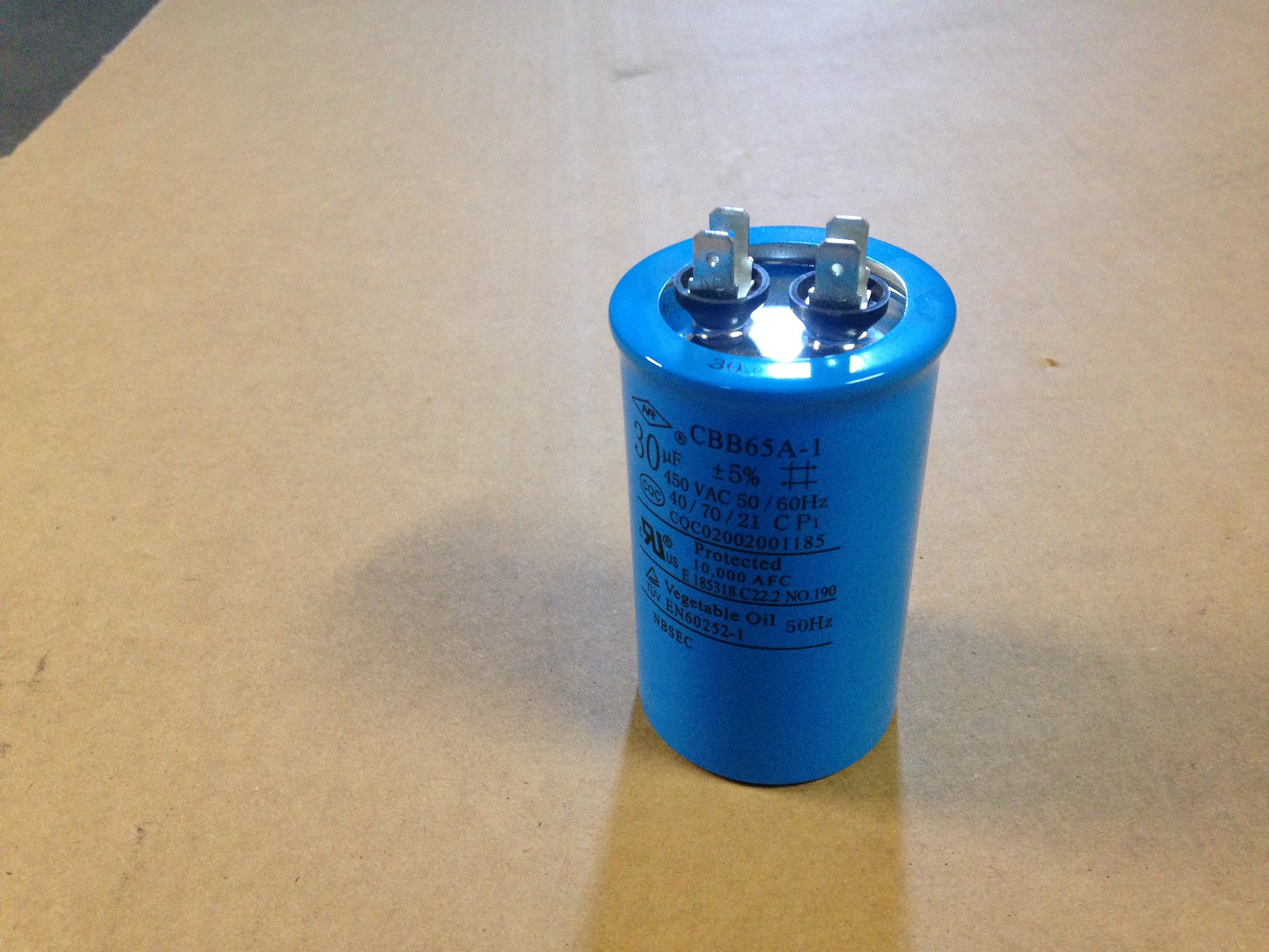 30uF X 450 VAC/50-60,  ROUND RUN CAPACITOR