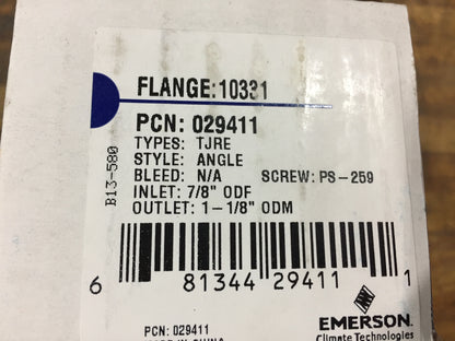 EMERSON 5/8 SWEAT 1 1/8 FLANGE VALVE