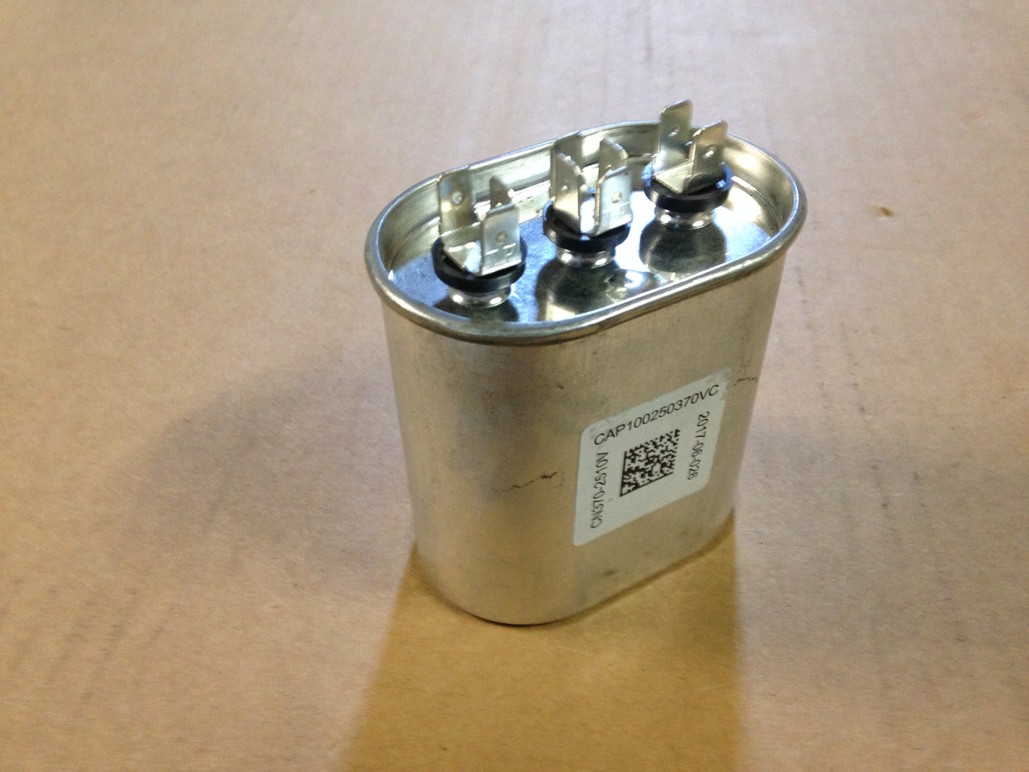 25/10uF X 370VAC/50-60, OVAL RUN CAPACITOR