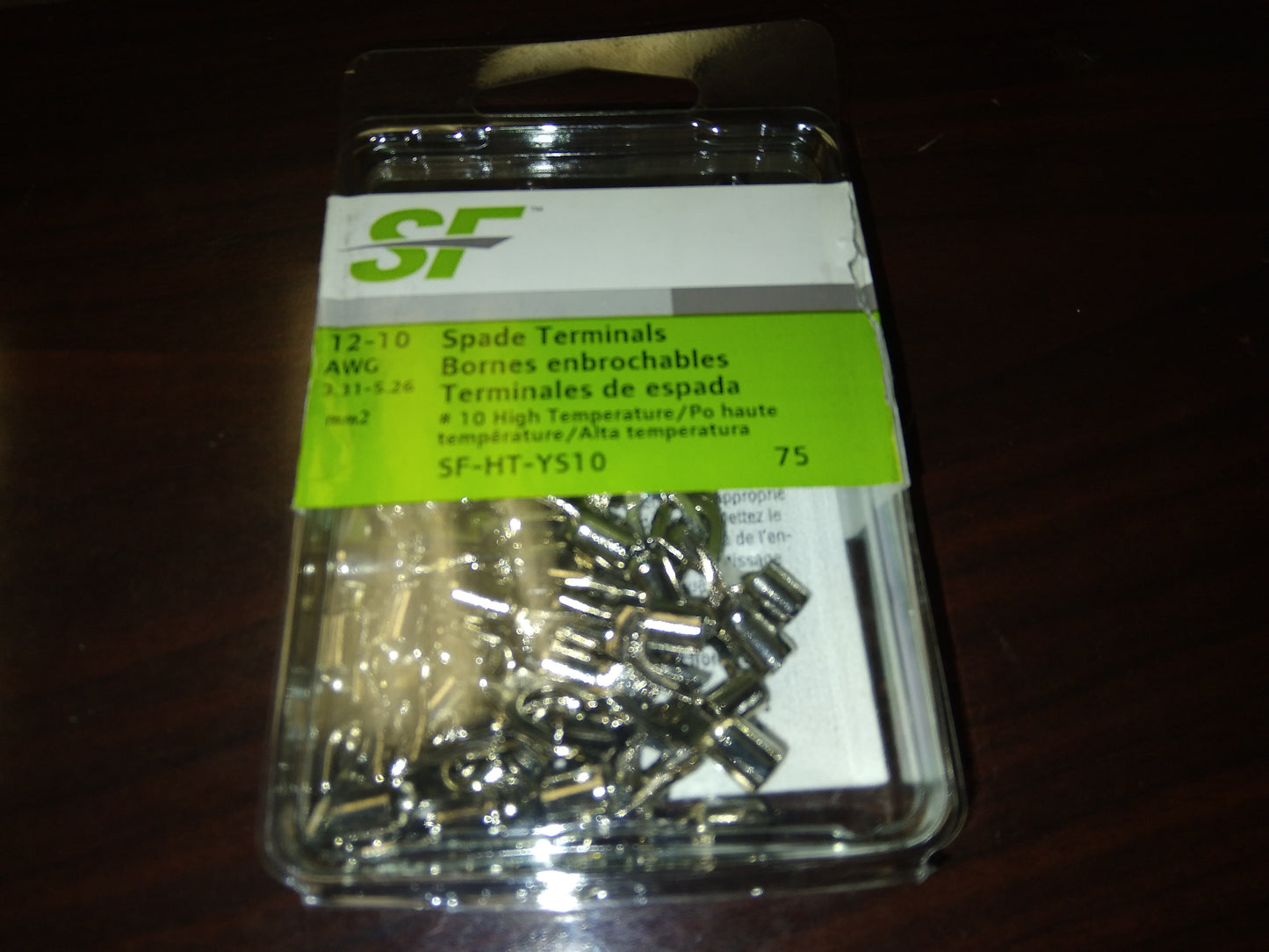 12-10 #10 HIGH TEMP AWG SPADE TERMINALS, 75 PER PACK