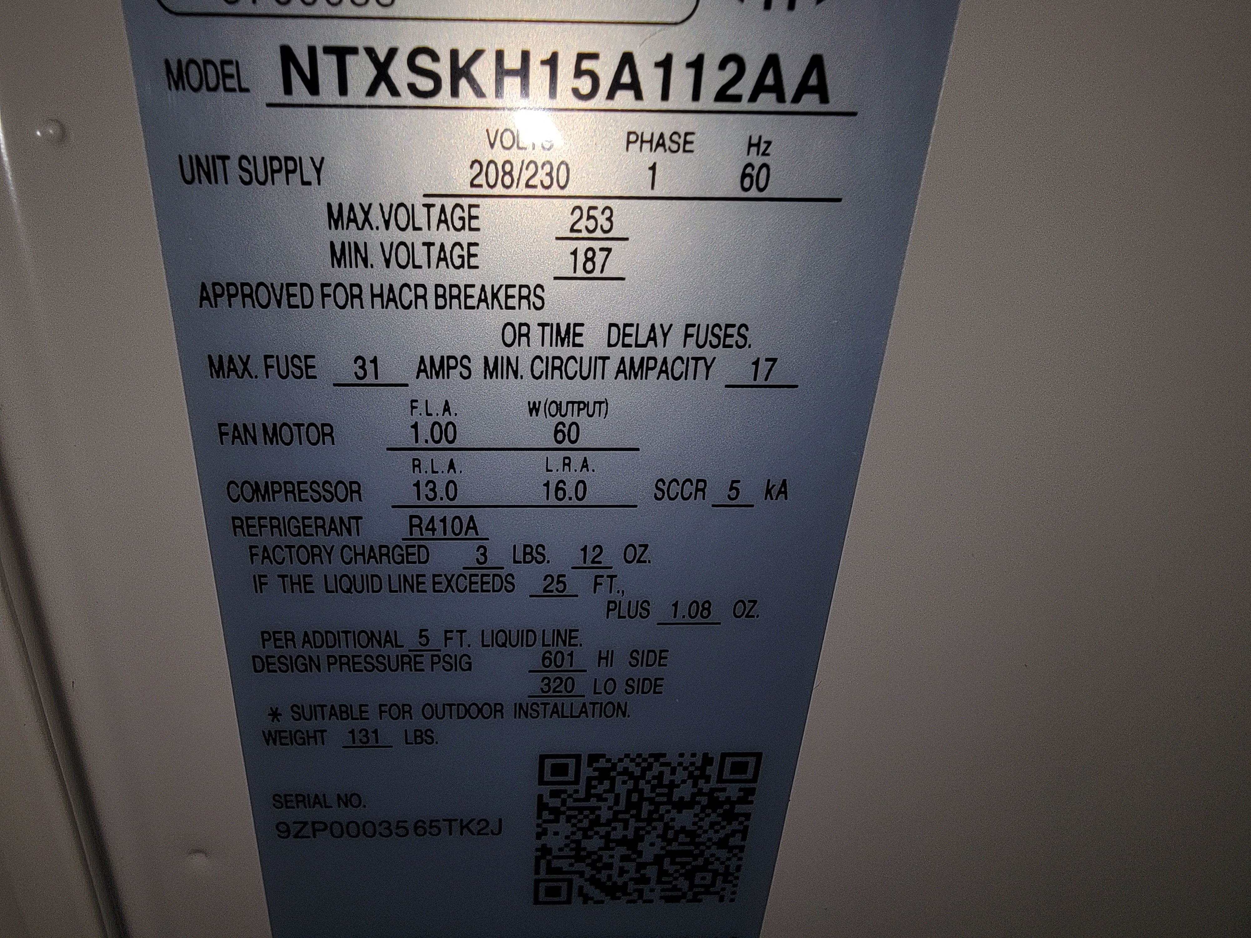 15,000 BTU Single-Zone Inverter OD Heat Pump Mini Split , 18 SEER