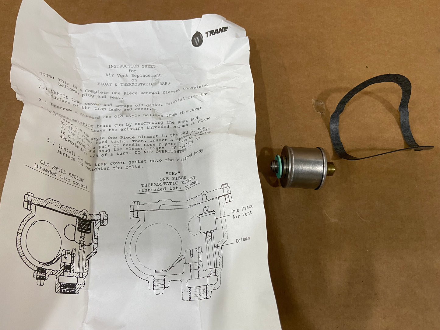 FLOAT AND THERMOSTATIC TRAP REPLACEMENT AIR VENT 65 PSI 55AM