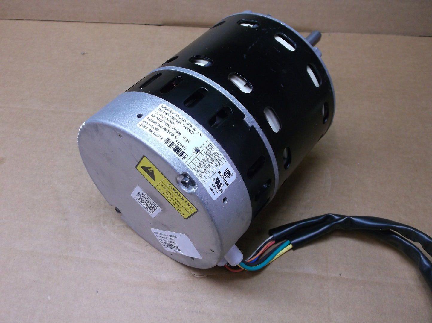 1HP ECM Direct Drive Blower Motor 115-120/50-60/1  RPM:1050/Variable Speed