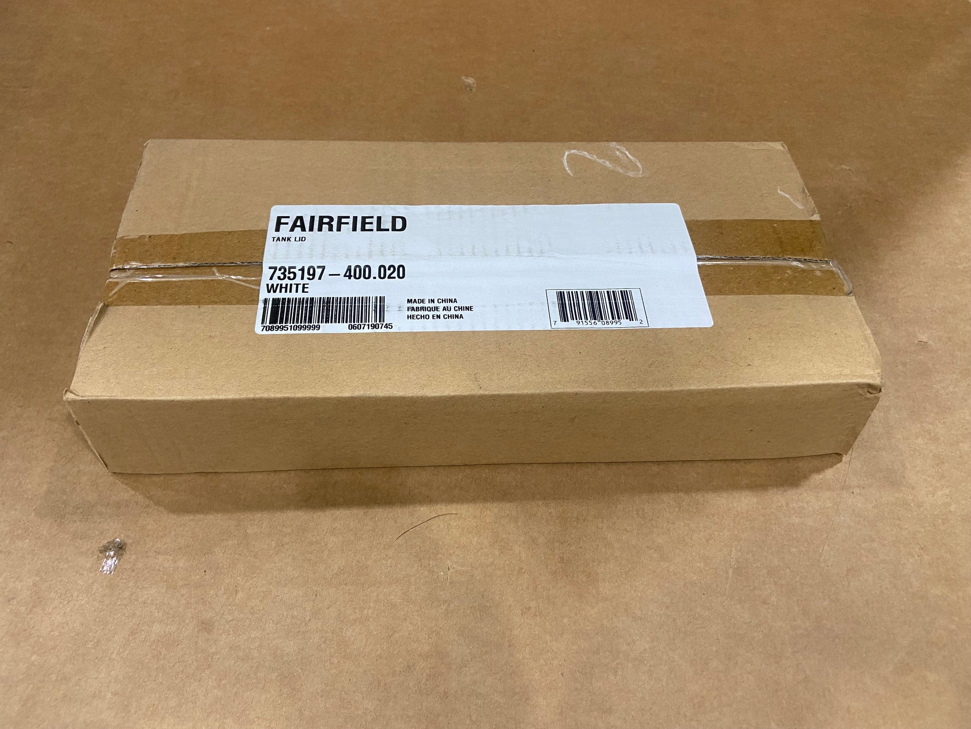 FAIRFIELD TANK LID