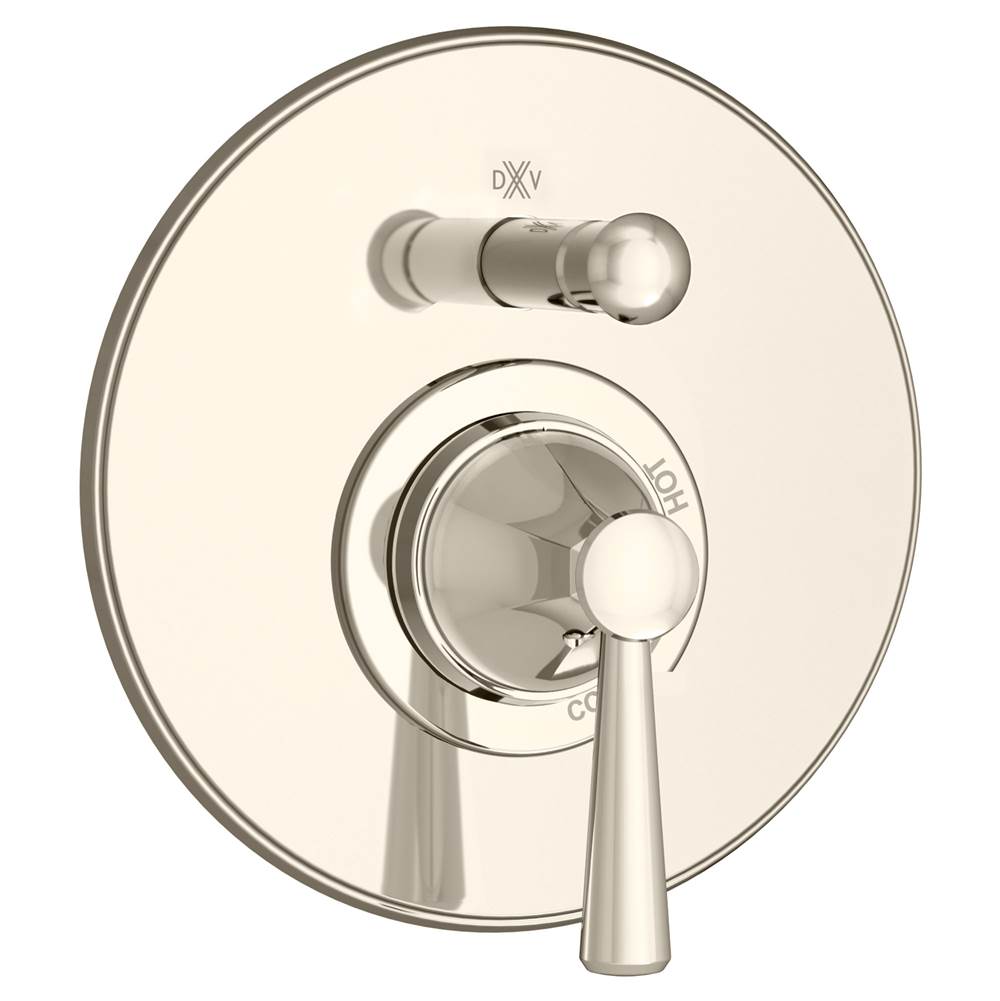 "FITZGERALD" PLATINUM NICKEL PRESSURE BALANCE TUB/SHOWER VALVE TRIM/W SINGLE LEVER HANDLE AND DIVERTER