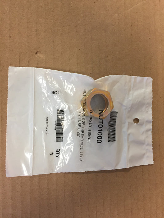 NUT 1.00-14 UNS-2B THREAD SIZE (FOR 1/2" TUBE SIZE)