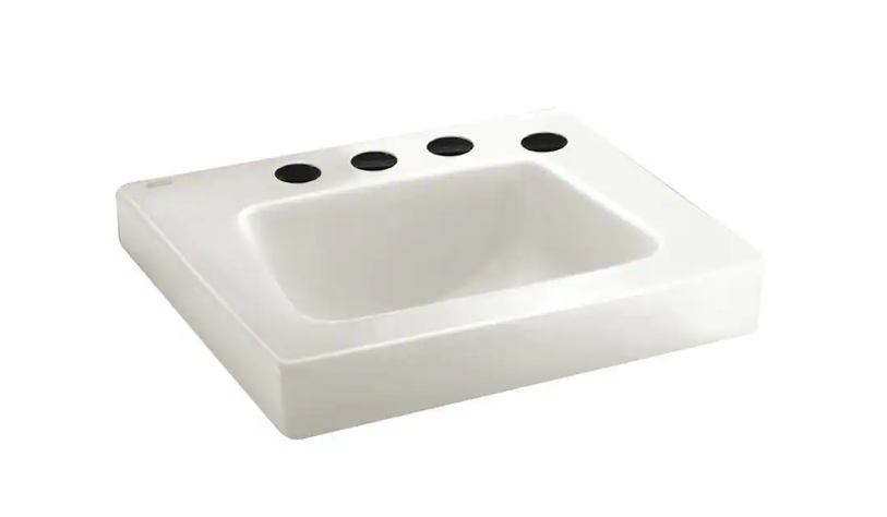 20" X 18" "ROXALYN" WALL HUNG BATHROOM SINK