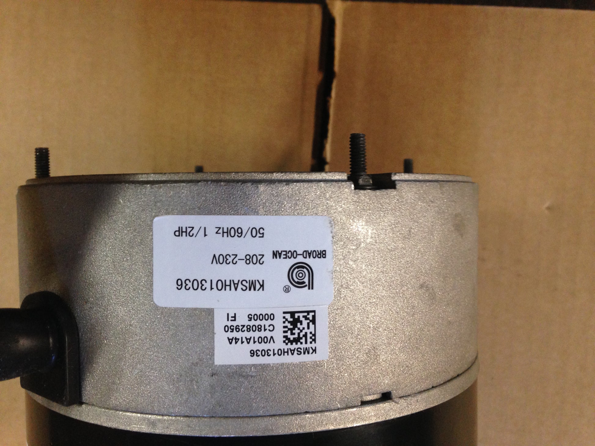 1/2 HP PROGRAMMABLE ECM BLOWER MOTOR, 208-230/50-60/1, RPM 1050