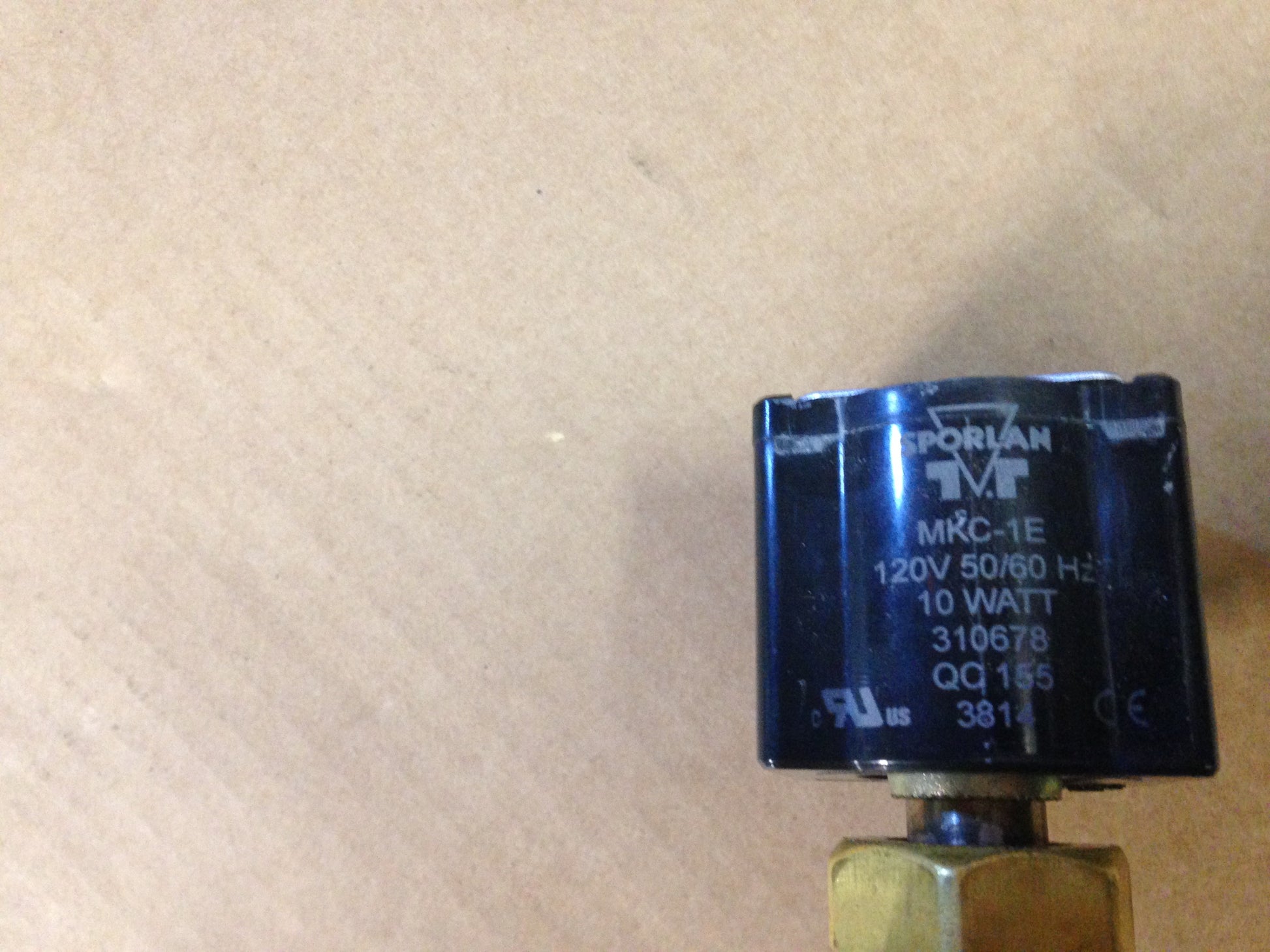 VALVE, SOLENOID, 1/4" X 1/4" SWEAT, 120V/50-60