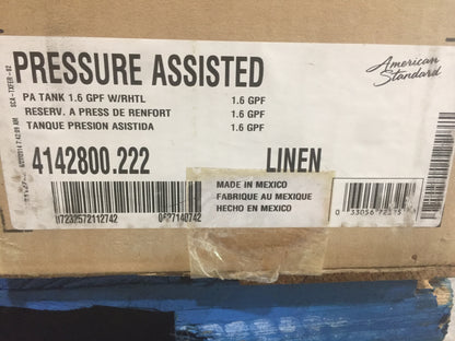 PRESSURE ASSISTED TOILET TANK LINEN