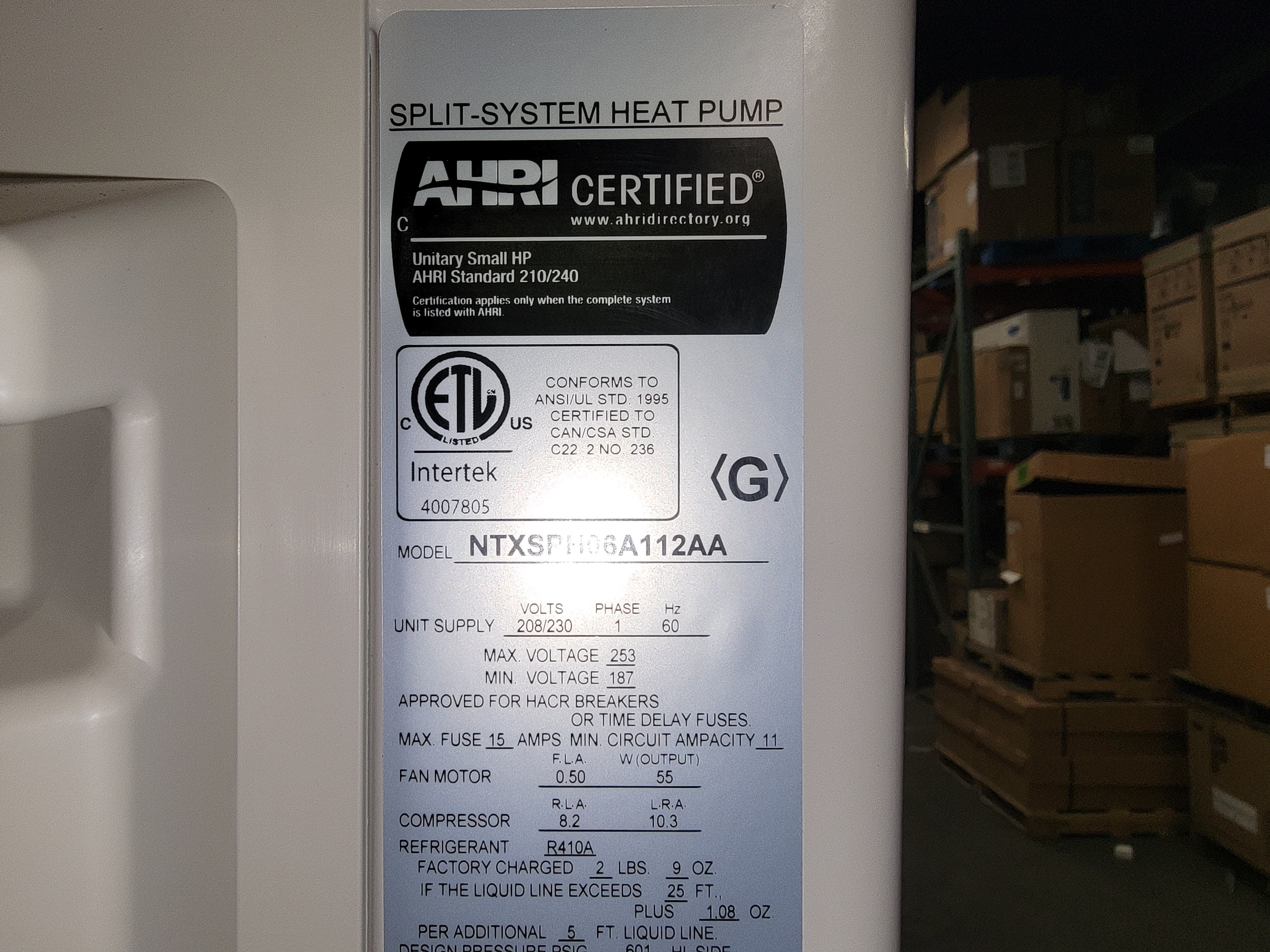 6,000 Btu Single-Zone Inverter-Driven OD Heat Pump Mini
