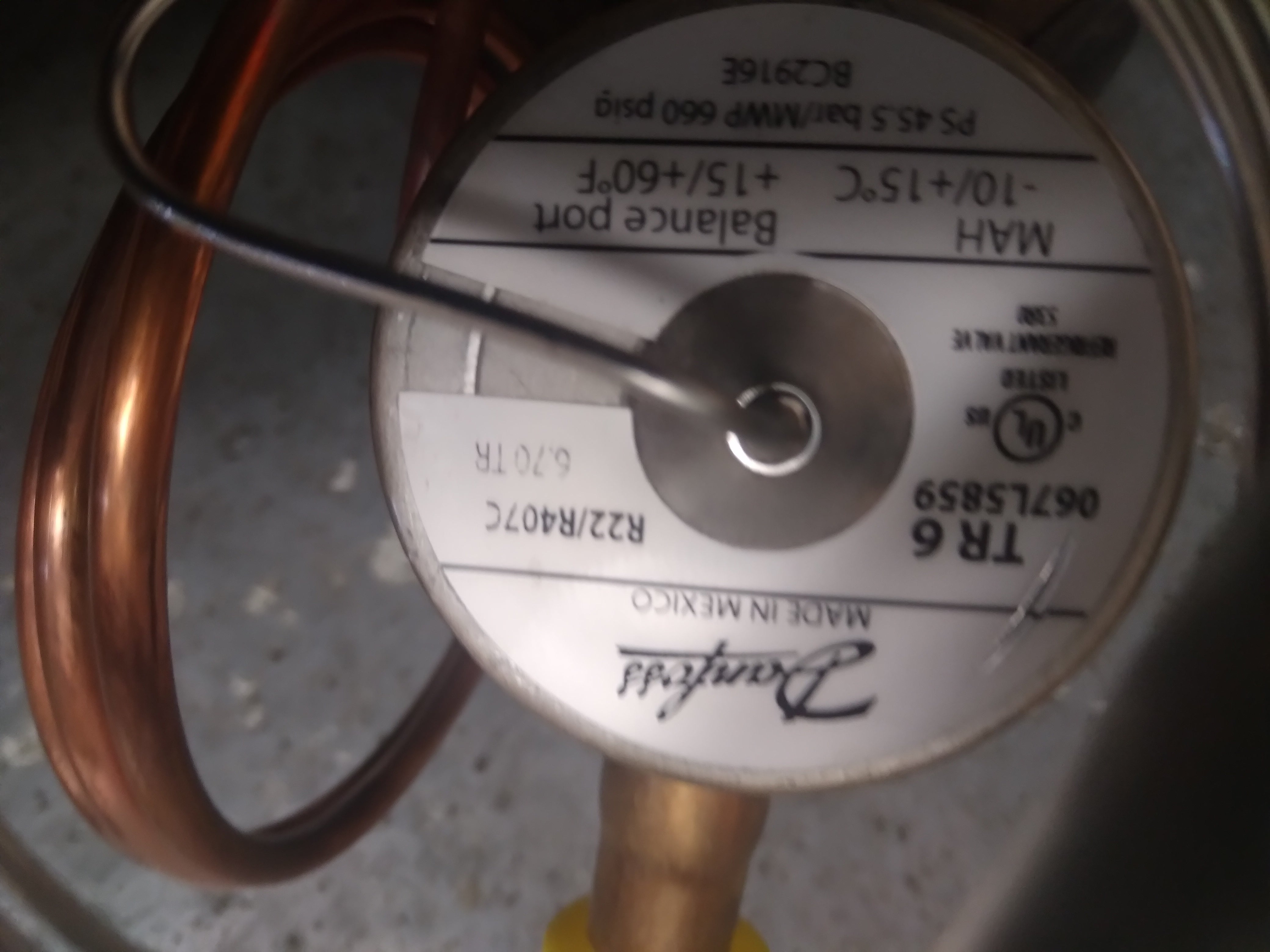 RT-162086‼️ 5 To 6 Ton Thermostatic Expansion Valve TR6 Kit R-22/R407C