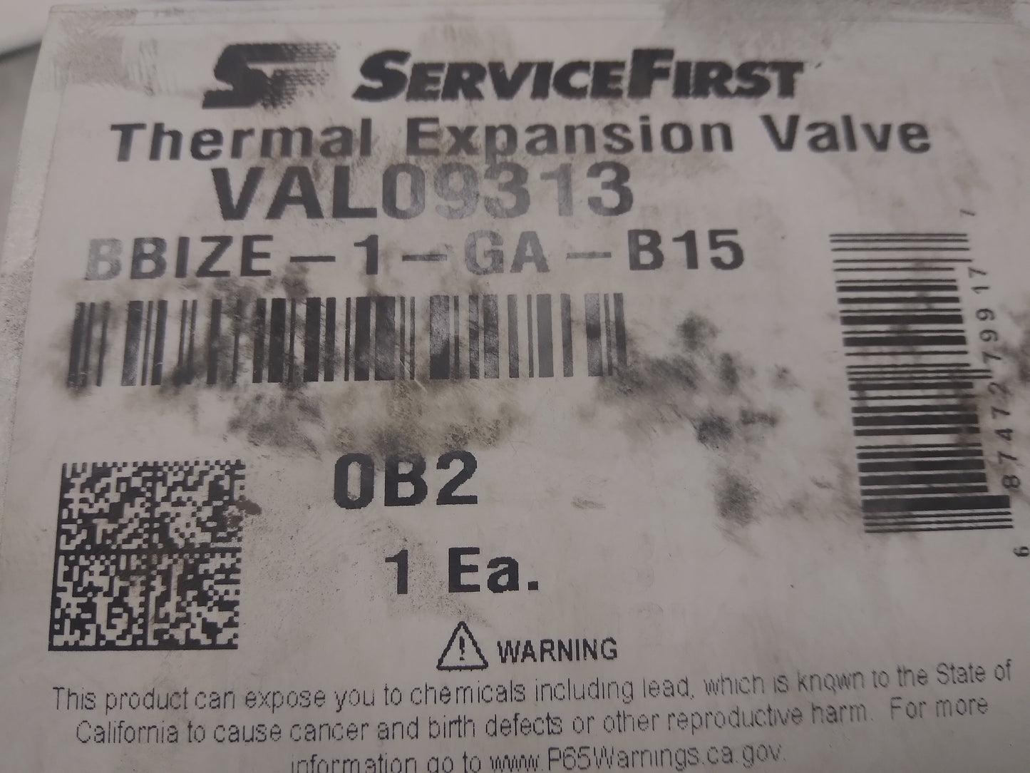 1 TON THERMAL EXPANSION VALVE R-410A 15% BLEED