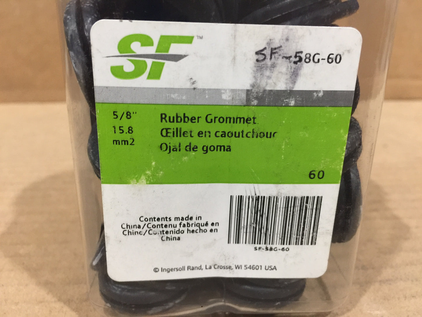  5/8 " RUBBER GROMMET 60CT PER UNIT