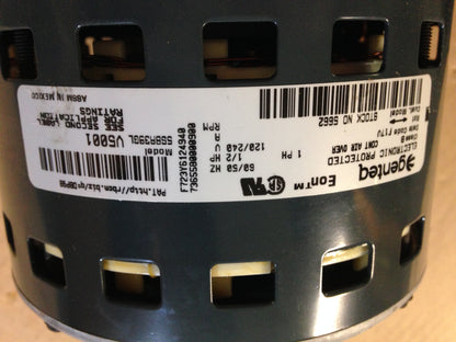 1/2 HP ECM PROGRAMMABLE ELECTRIC MOTOR, 120-240/50-60/1