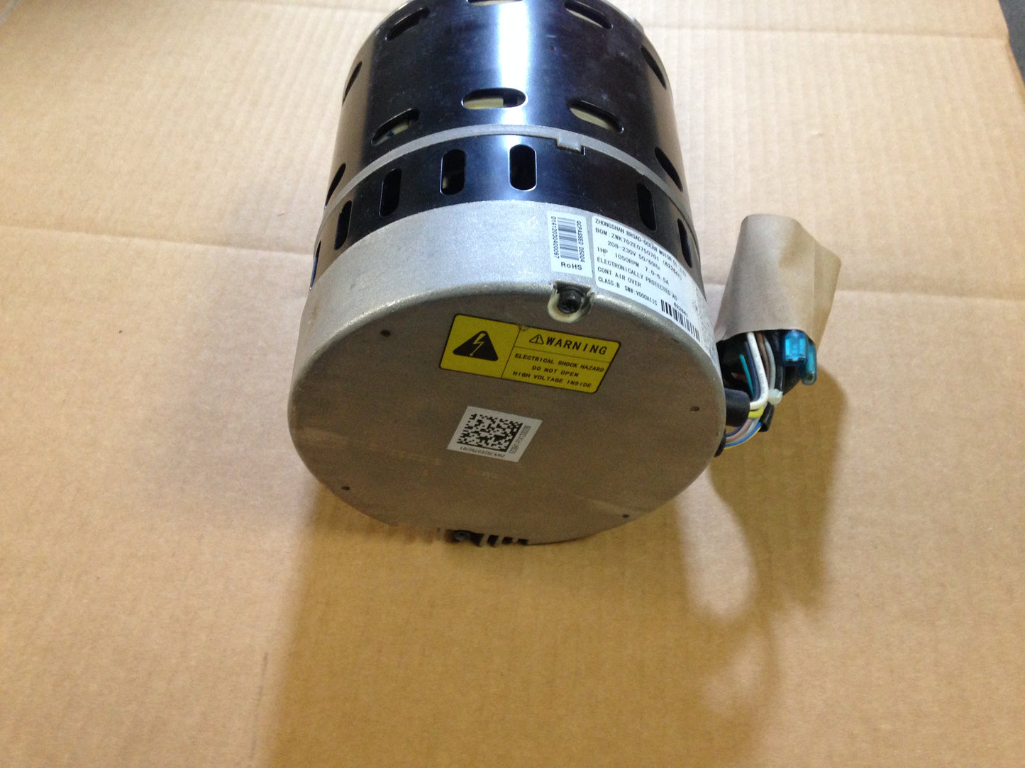 1HP ECM Direct Drive Blower Motor 208-230/50-60/1 RPM:1050/Variable Speed