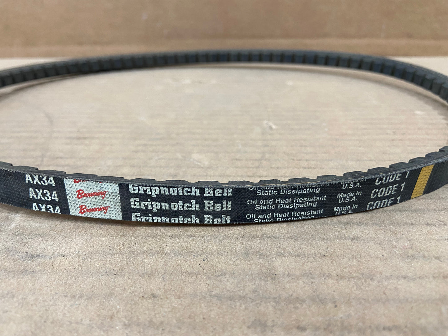 GRIPNOTCH V-BELT, 1/2" X 36"