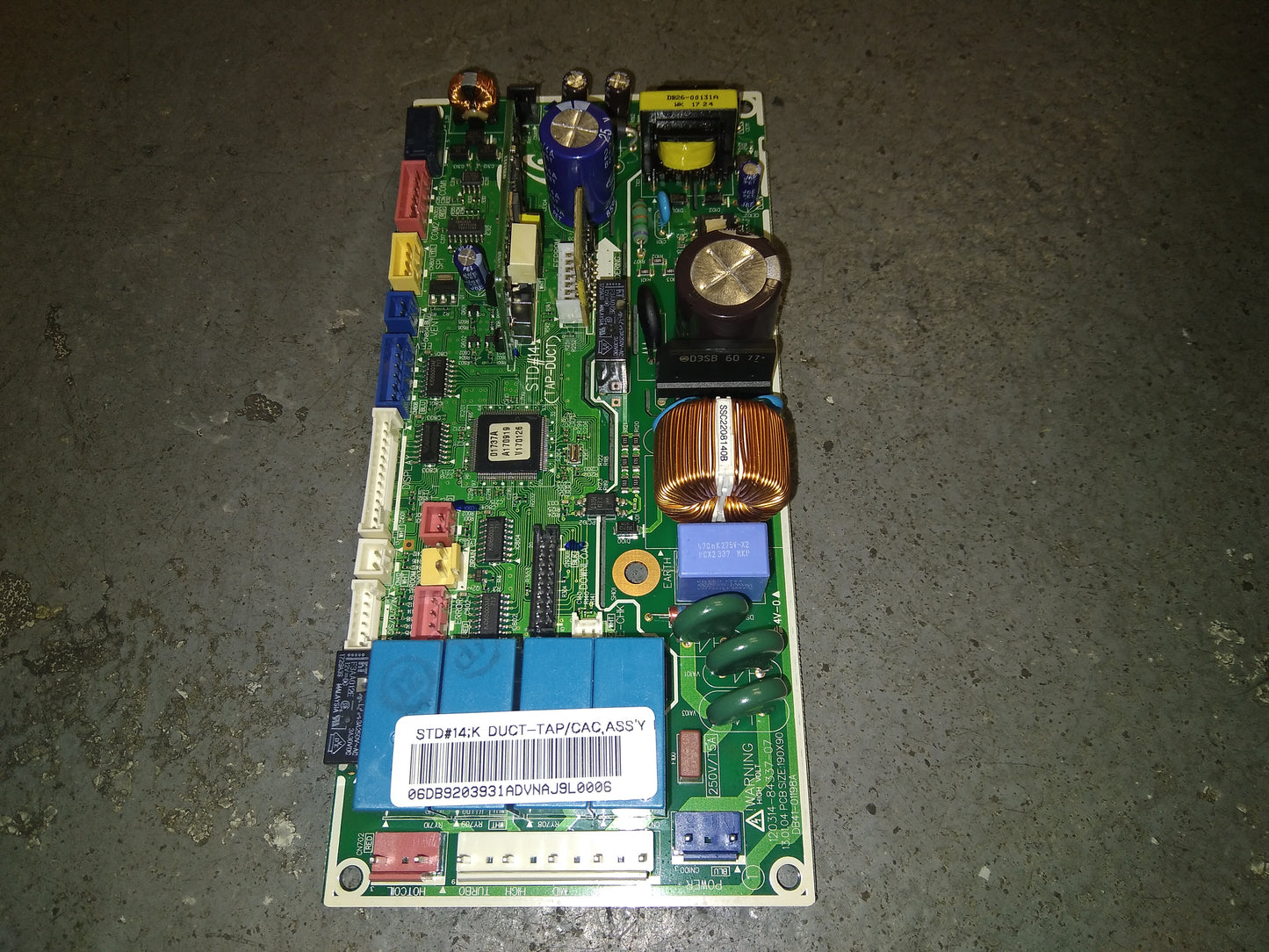 PCB MAIN CONTROL BOARD 250V 5A