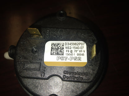 PRESSURE SWITCH .70"WC, 1-PORT, SPST, 28VA AT 24VAC, NORMALLY OPEN