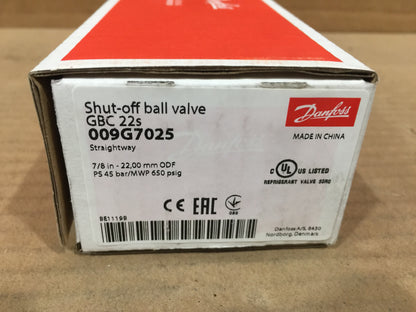 7/8"-22.00MM ODF SHUT-OFF BALL VALVE