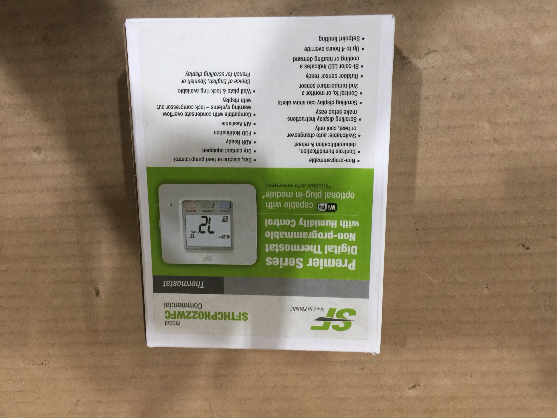 PREMIER SERIES DIGITAL THERMOSTAT, NON-PROGRAMMABLE, WHITE