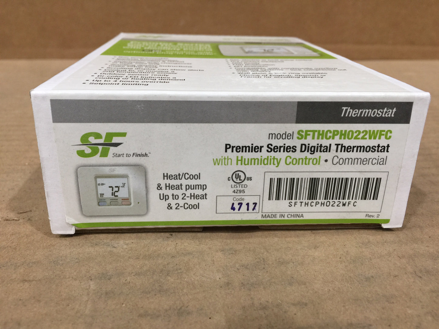 PREMIER SERIES DIGITAL THERMOSTAT, NON-PROGRAMMABLE, WHITE