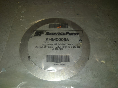 STEEL SHIM .032" THICK X 3.20" ID X 4.13" OD