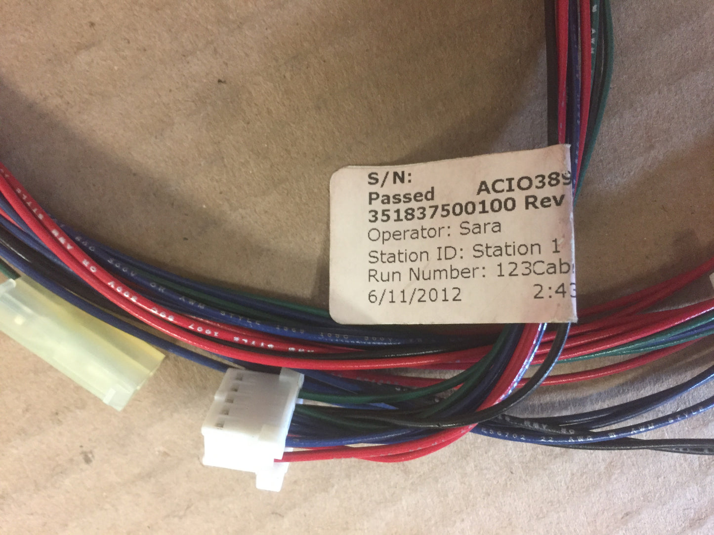 CROSSOVER WIRE HARNESS ASSEMBLY