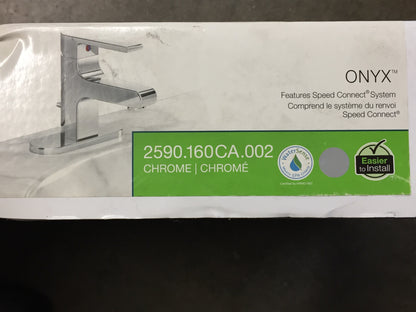 ONYX MONOBLOCK CHROME BATHROOM FAUCET