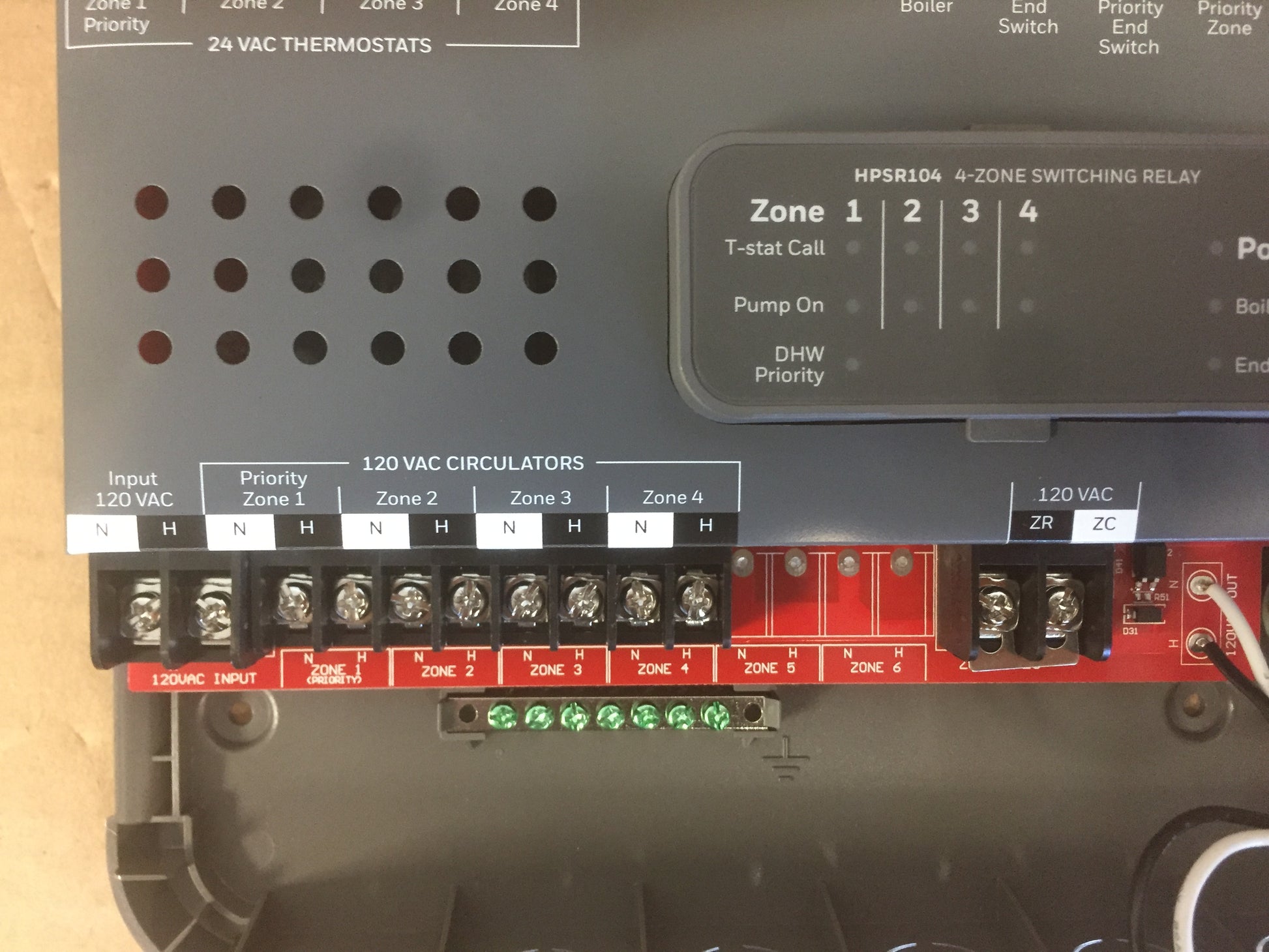 HONEYWELL HYDRONIC PRO SWITCHING RELAY PANEL