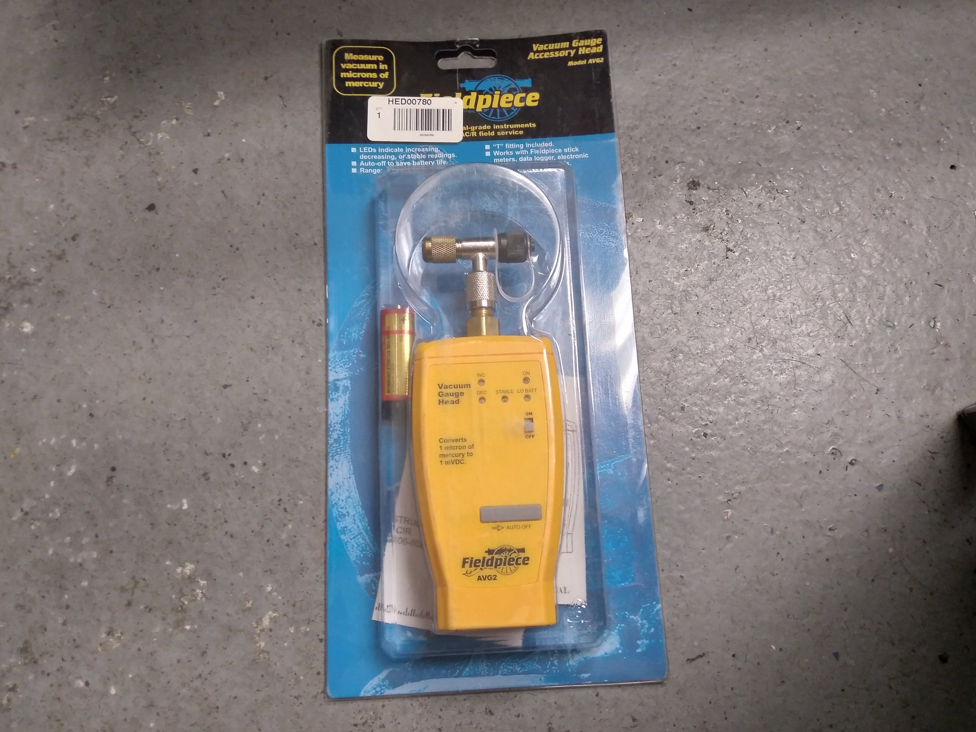 VACUUM GAUGE ACCESSORY HEAD