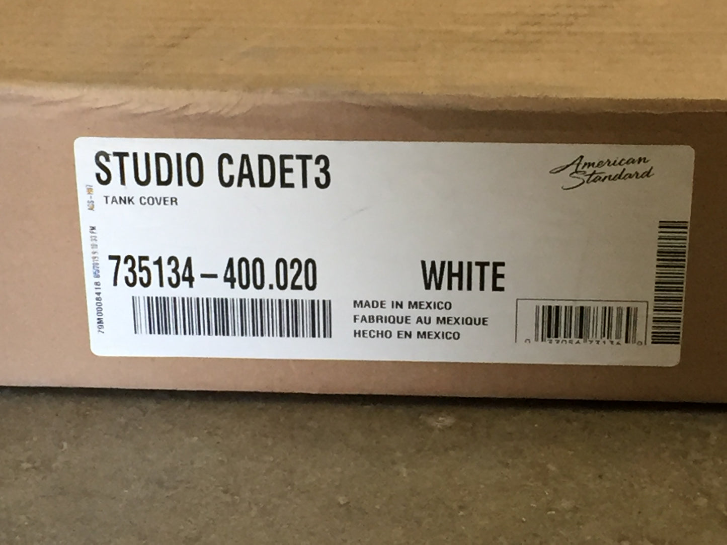 STUDIO CADET3 WHITE TANK COVER