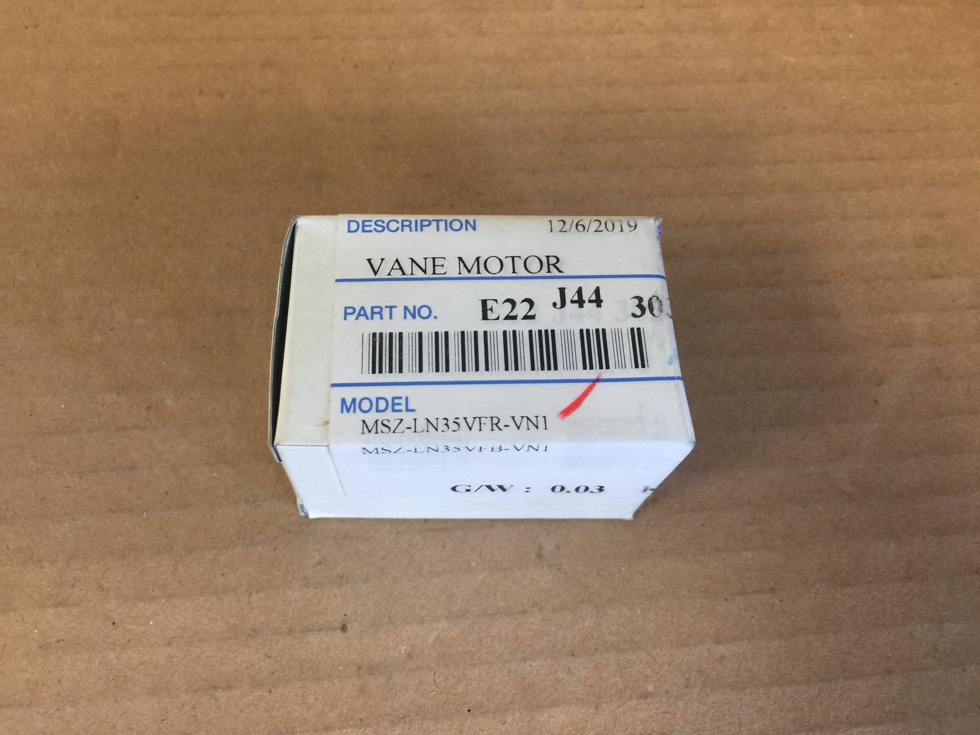 VANE DAMPER MOTOR; FOR DUCTLESS HEAT PUMP