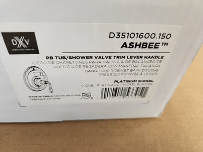 ASHBEE PLATINUM NICKEL PB TUB/SHOWER VALVE TRIM LEVER HANDLE