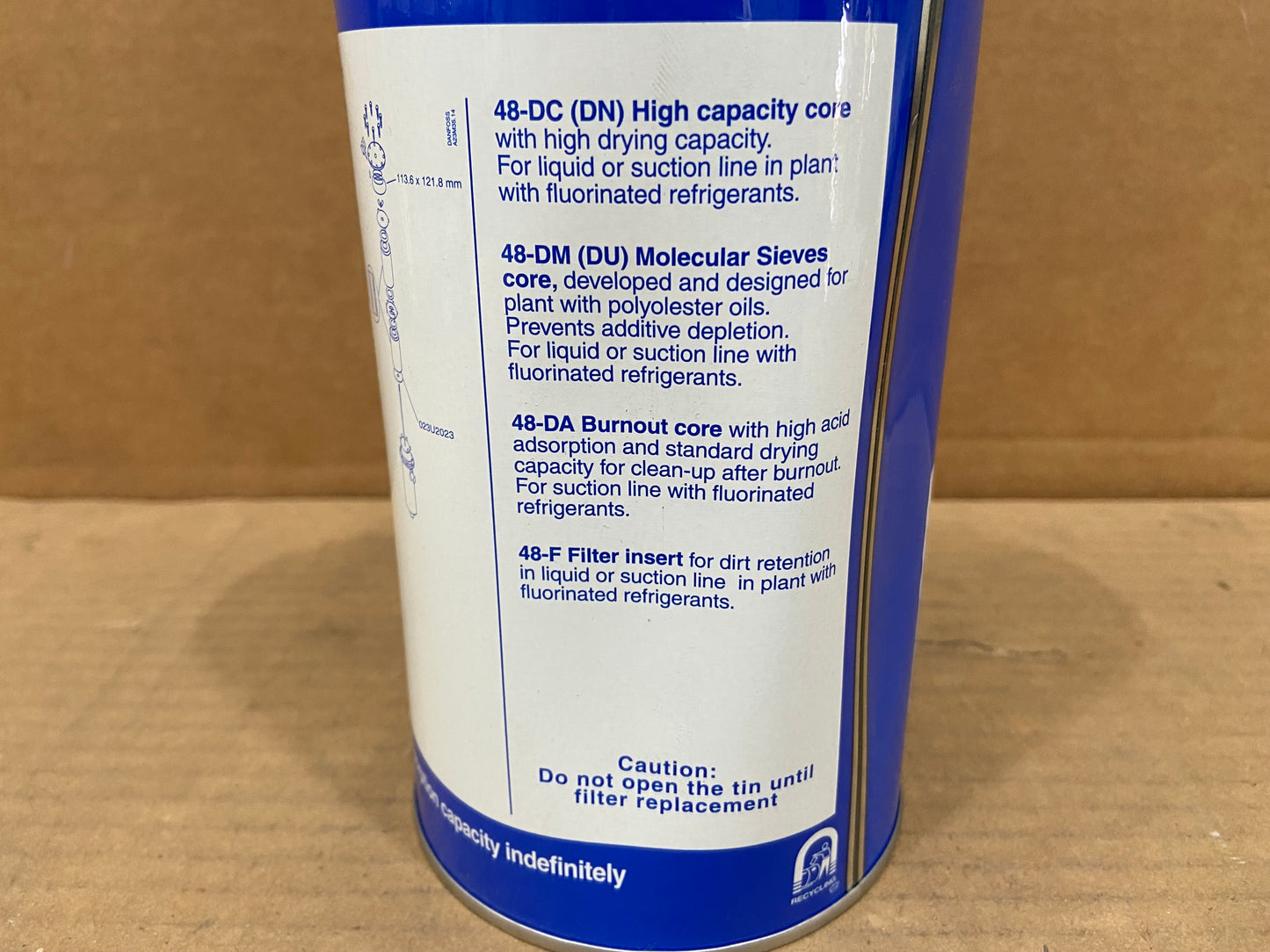 ELIMINATOR REPLACEABLE FILTER DRIER CORE R-22