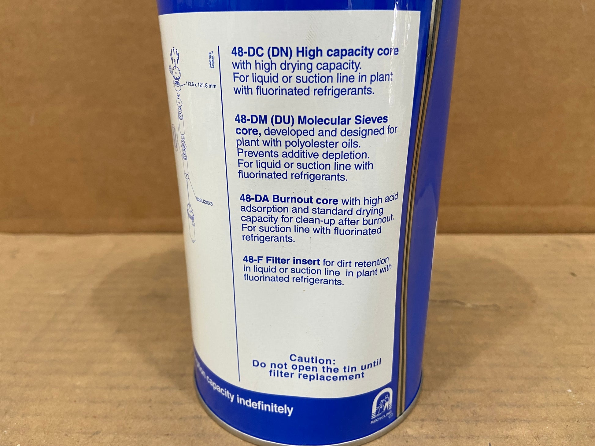 ELIMINATOR REPLACEABLE FILTER DRIER CORE R-22