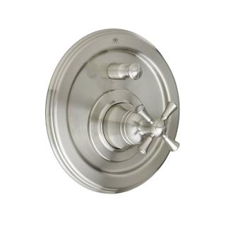 RANDALL BRUSHED NICKEL PRESSURE BALANCE TUB/SHOWER VALVE TRIM CROSS HANDLE