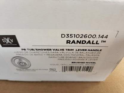 RANDALL BRUSHED NICKEL PB TUB/SHOWER VALVE TRIM LEVER HANDLE