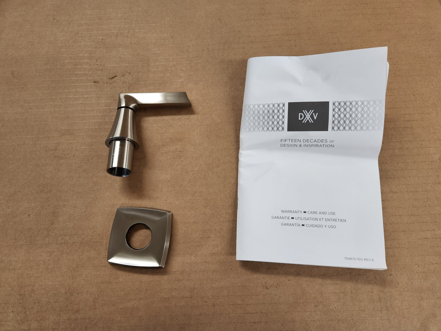 KEEFE BRUSHED NICKEL WALL VALVE TRIM