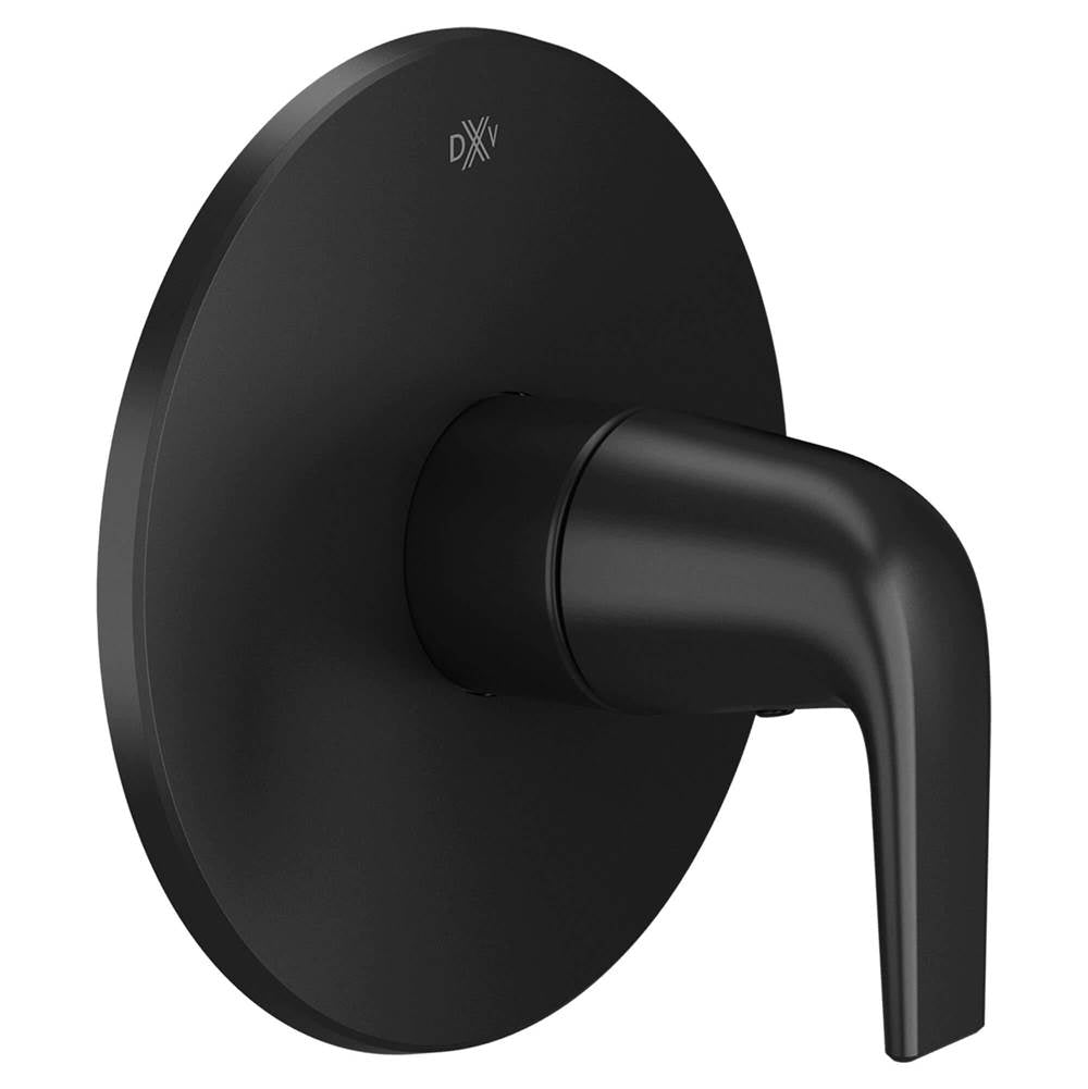 DXV MODULUS MATTE BLACK PRESSURE BALANCE SHOWER VALVE TRIM