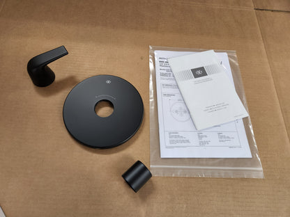 DXV MODULUS MATTE BLACK 1/2" OR 3/4" THERMOSTATIC VALVE TRIM