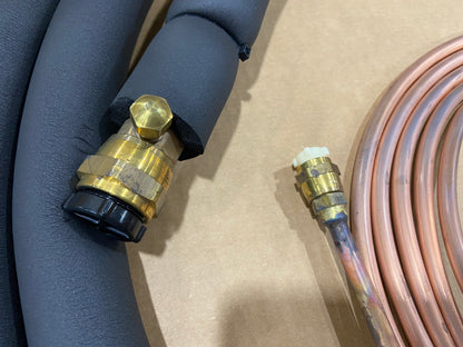 3/8" X 3/4" X 15' QUICK CONNECT LINESET PRECHARGED R-410A(10 OZ) WITH 3/8" INSULATION