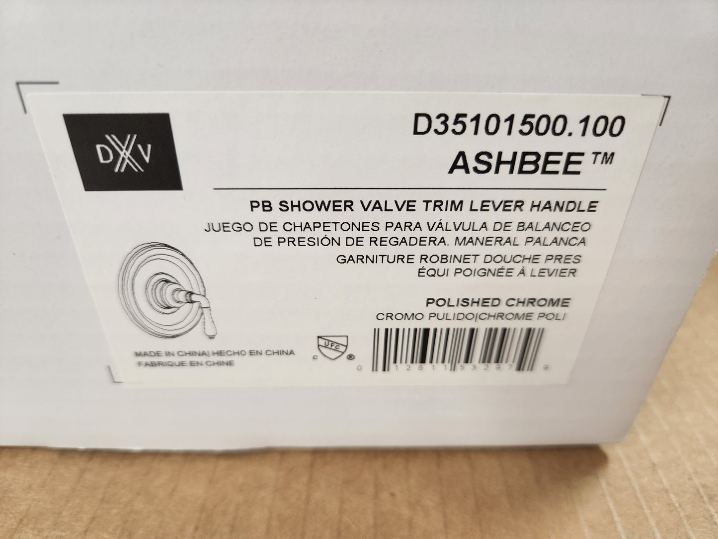 ASHBEE POLISHED CHROME PB SHOWER VALVE TRIM LEVER HANDLE