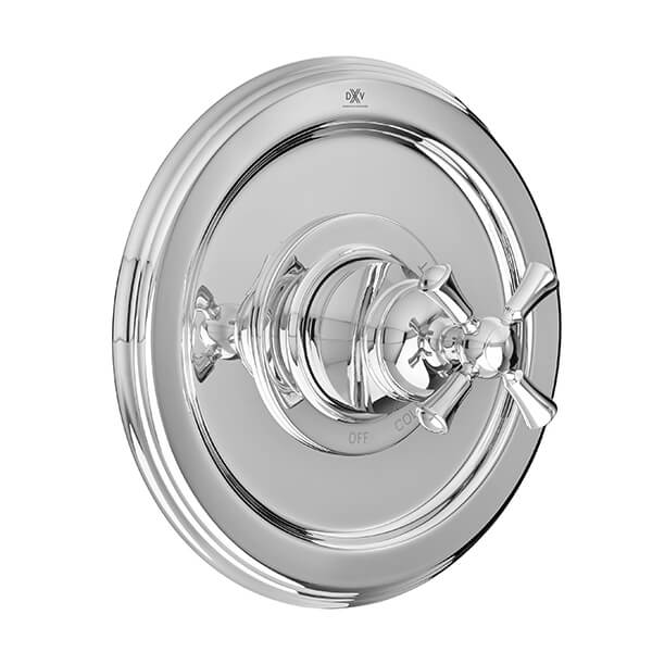 RANDALL POLISHED CHROME PB SHOWER VALVE TRIM CROSS HANDLE