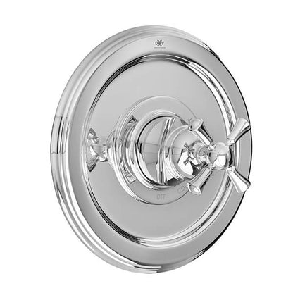 RANDALL POLISHED CHROME PB SHOWER VALVE TRIM CROSS HANDLE