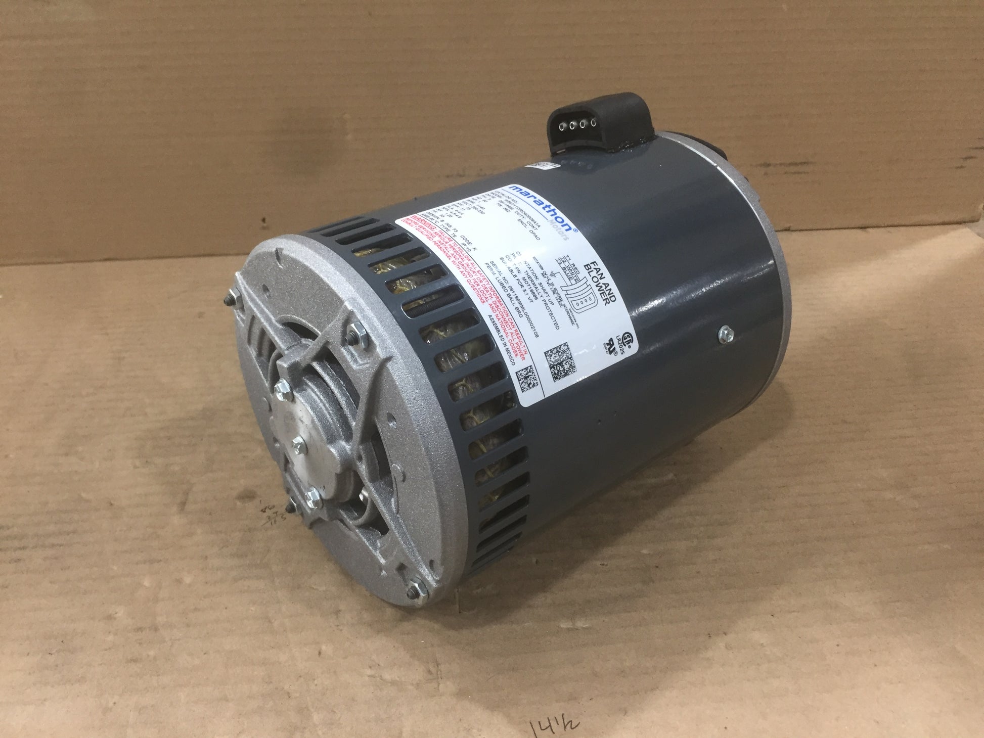 1 HP FAN AND BLOWER MOTOR 200-230/60/3 1140 RPM 1 SPEED