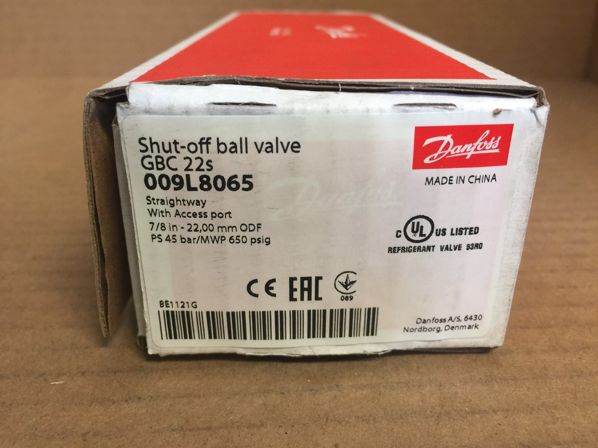 7/8" SHUT OFF BALL VALVE WITH PORT